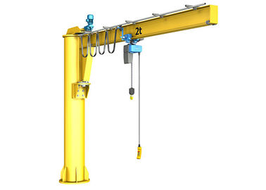 Colonne fixe pivotant le type conception de Jib Crane Manual Rotate Lifting Box de cadre de soutien