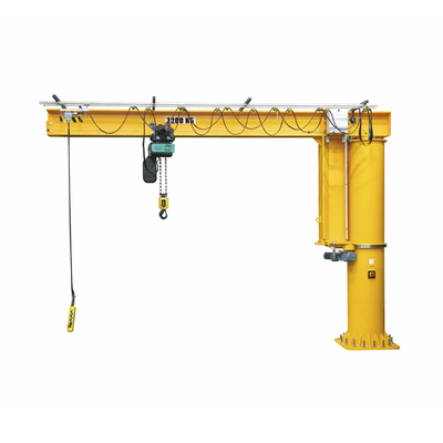 Pilier Jib Crane Rotation Freestanding fixé sur colonnes 40 degrés