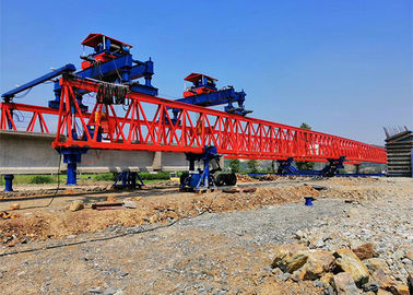 Grue de lancement A5 - A7 de poutre de pont de chemin de fer pour l'installation fondue d'avance de poutre